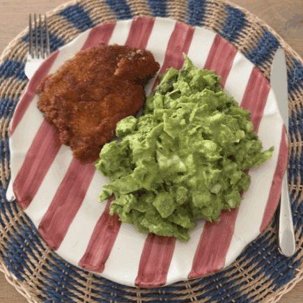 Sprød kylling med Green Goddess-dressing