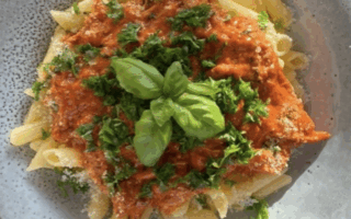 Vodka pasta med kylling