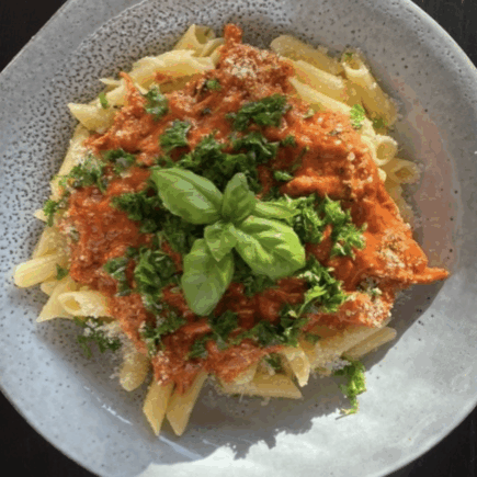 Vodka pasta med kylling