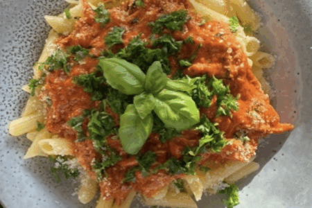 Vodka pasta med kylling