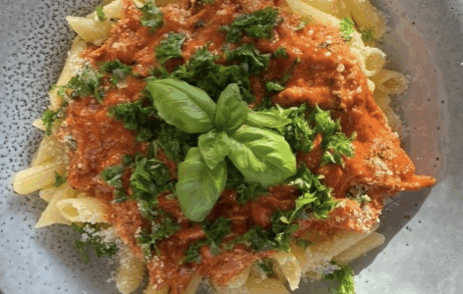 Vodka pasta med kylling