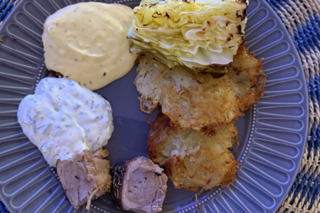 Mørbrad med hjemmelavet rösti og lækker spidskål